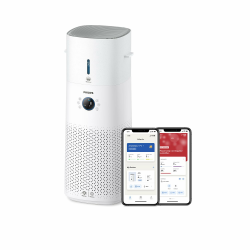 Philips 3000 Series 2-in-1-Kombigerät für Luftreinigung und -befeuchtung, 131 m2, NanoProtect HEPA- und Aktivkohlefilter entfernt 99,97% aller unsichtbaren Partikel, Weiß (AC3737/10) Angebot bei HelloDeals