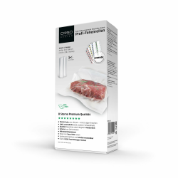 CASO Profi- Folienrollen 30x600 cm/2 Rollen, für alle Vakuumierer, BPA-frei, sehr stark & reißfest ca.150µm, aromadicht, kochfest, Sous Vide, wiederverwendbar, inkl. Food Manager Sticker, Transparent Angebot bei HelloDeals