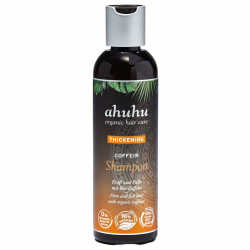 ahuhu THICKENING Coffein Shampoo (200ml) - Bio-Koffein für dickeres & kräftiges Haar, belebt die Kopfhaut & aktiviert die Haarwurzeln, Flasche aus 100% recyceltem Plastik, vegan Angebot bei HelloDeals