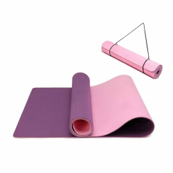 Oak & Tea Yogamatte Rutschfest Fitnessmatte Umweltfreundliche TPE Sportmatte mit Tragegurt Gymnastikmatte für Pilates Yoga Workout 183 x 61 x 0.6 cm Angebot bei HelloDeals