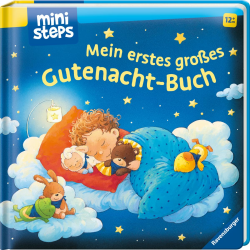 ministeps: Mein erstes großes Gutnacht-Buch: Vorlesebuch ab 12 Monaten, Babybuch, Pappbilderbuch: Ab 12 Monaten Angebot bei HelloDeals