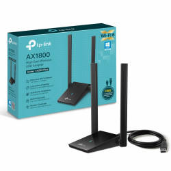 TP-Link Archer TX20U Plus WLAN Stick Für PC, WiFi 6 AX1800 Dual Band, USB 3.0, MU-MIMO, Antennen mit hoher Verstärkung, WPA3-Verschlüsselung, Kompatibel mit Windows 11/10, Schwarz, único Angebot bei HelloDeals