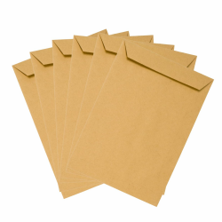 Emerson 50x Versandtasche Braun DIN C5 162 x 229 mm 80g großer Briefumschlag Maxibrief haftklebend ohne Fenster Umschlag groß C5 braun Briefkuvert a5 envelope big brown große Versandtasche Papier Angebot bei HelloDeals