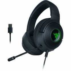 Razer Kraken V3 X USB - Kabelgebundenes USB-Gaming-Headset (Ultra leicht mit 285g, Triforce 40mm Treiber, HyperClear Kardioiden-Mikrofon, 7.1 Surround Sound, Chroma RGB) Schwarz Angebot bei HelloDeals