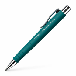 FABER-CASTELL 241167 - Kugelschreiber Poly Ball XB, emerald grün, 1 Stück, mit auswechselbarer Mine, dokumentenecht Angebot bei HelloDeals