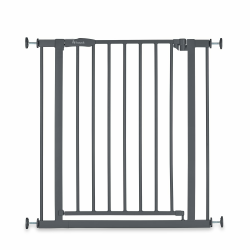 hauck Treppenschutzgitter Türschutzgitter Open N Stop 2, für Breiten 75-80 cm, ohne Bohren, Einhändiges Beidseitiges Öffnen, Manueller Schließmechanismus, Metall (Dark Grey) Angebot bei HelloDeals