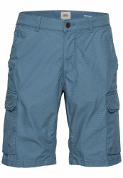 camel active Herren Regular Fit Cargo Shorts mit Minimal Print 33 Blau Angebot bei HelloDeals