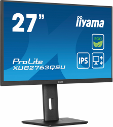 iiyama Prolite XUB2763QSU-B1 68,6cm 27" IPS LED-Monitor WQHD 100Hz HDMI DP USB3.2 Slim-Line Höhenverstellung Pivot Adaptive Sync Energieklasse B schwarz Angebot bei HelloDeals