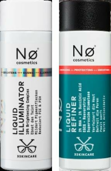 No Cosmetics Liquid Refiner & Liquid Illuminator - 2-in-1 Skincare Set für ein Reine und glatte Haut + Purelife Sticker Angebot bei HelloDeals