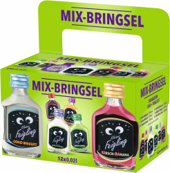 Kleiner Feigling Mix-Bringsel (12 x 20ml) – Der kultige Vodka-Schnaps in 6 fruchtigen Sorten – Frech, fruchtige Shots ideal für unterwegs im praktischen Mix-Paket – 15 % Vol. Angebot bei HelloDeals