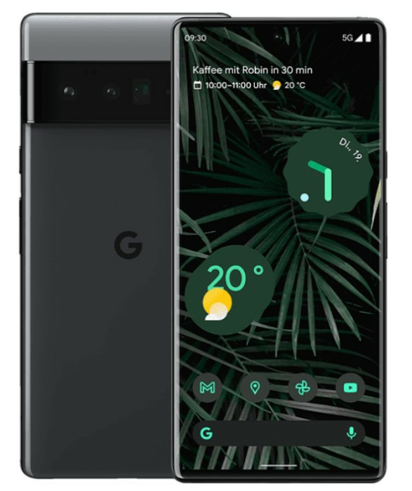 Google Pixel 6 Pro 128 GB 5G Stormy Black + Vodafone Smart L+ Aktion