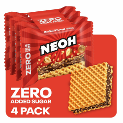 NEOH Haselnuss-Knusperwaffeln | 1g Zucker, 95 kcal, 21g | Keto-freundlich, Low-Carb, ballaststoffreich | Die neue Alternative zu traditionellen Süßigkeiten | 4er Pack Angebot bei HelloDeals