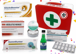 40. Geburtstag | Erste Hilfe Set Geschenk-Box, witziger Sanikasten | 8-teilig | Spaßgeschenk zum 40er Geburtstag Angebot bei HelloDeals
