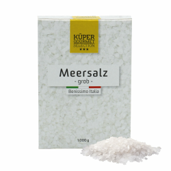 Küper Selection Meersalz - 1000g grobes Salz zum Würzen und Verfeinern - ohne Zusätze oder chemische Nachbehandlung Angebot bei HelloDeals