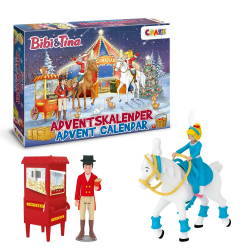 CRAZE Spielzeug Adventskalender Bibi & Tina Weihnachtszirkus, Adventskalender Kinder mit 24 tollen Pferdespielzeugen, komplettes Spielset Angebot bei HelloDeals