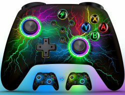 HELLCOOL Switch Controller - Kabellos Controller für Switch/Lite/OLED Konsole - Switch Controller mit Cooles RGB Look, Programmierbare/Turbo/Aufwachfunktion, Präzise Joysticks, Dual Motors Vibration Angebot bei HelloDeals