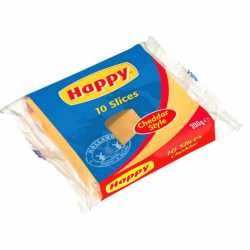 Happy Cheddar Kaas 10 Scheiben Cheddar-Käse käse 200 Gramm Angebot bei HelloDeals