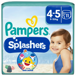 Pampers Baby Windeln Größe 4-5, Splashers, Einweg Schwimmwindel für sicheren Schutz im Wasser, 11 Schwimmwindeln Angebot bei HelloDeals
