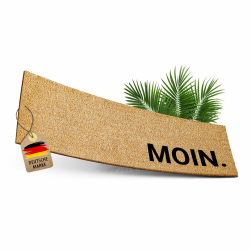 ElbFuchs® Fußmatte Kokos 75x25cm | Moin [EXTRA LANGLEBIG & rutschfest] | Kokosmatte Fussmatte Aussen & Innen | Fußabtreter für Haustür 09 Moin. 75 x 25 cm Angebot bei HelloDeals