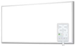 Heidenfeld Infrarotheizung HF-HP100-3 | 𝟭𝟬 𝐉𝐀𝐇𝐑𝐄 𝐆𝐀𝐑𝐀𝐍𝐓𝐈𝐄 - 1000 Watt - Bis 25 m² - Infrarot Heizkörper - Elektroheizung mit Thermostat - Überhitzungsschutz (HF-HP100-3 1000 Watt) Angebot bei HelloDeals