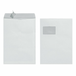 Herlitz Versandtasche C4 90 g Haftklebend mit Fenster, 25 Stück mit Innendruck in Folienpackung, eingeschweißt, weiß Angebot bei HelloDeals