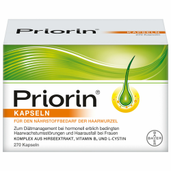 Priorin Kapseln bei hormonell erblich bedingtem Haarausfall(1) bei Frauen, 270 Kapseln Angebot bei HelloDeals