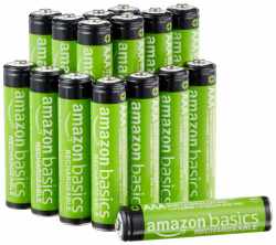 Amazon Basics AAA Batterien, 800 mAh, wiederaufladbar, 16 Stück Angebot bei HelloDeals