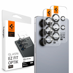 Spigen Glas.tR EZ Fit Optik Pro Kameraschutz kompatibel mit Samsung Galaxy S25 Ultra, 2 Stück, Schwarz, Individuelle Kameraprotektion, Anti-Kratzer, 9H Härte Folie Angebot bei HelloDeals