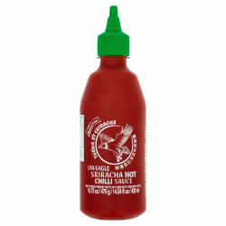 Uni-Eagle Chili Sauce Sriracha scharf – Hot Sauce mit Chilies & Knoblauch ohne Geschmacksverstärker – 1 x 475g Angebot bei HelloDeals