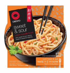 Obento Sweet & Sour Udon Bowl, Fertiggericht für die Mikrowelle, 240 g Angebot bei HelloDeals