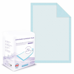 ARNOMED Krankenunterlagen 60x90cm, 30x saugstarke Inkontinenzunterlagen Einweg, Wickelunterlage für Babys, 5-lagige Zellstoff Unterlagen fürs Bett bei z.B. Inkontinenz, Wickelunterlage Einweggebrauch Angebot bei HelloDeals