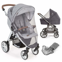 Zamboo Universal Insektenschutz - Mückennetz für Kinderwagen & Buggy/Premium QUALITÄT: idealer Schutz vor Wespen & Stechmücken Dank feinem Netzgewebe, reißfest & waschbar, mit Tasche - Grau Angebot bei HelloDeals