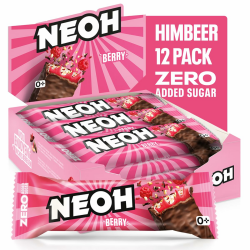 NEOH Zero Zucker Himbeer Crunch Riegel | Keto-freundlich & Low Carb | 1g Zucker | 6g Protein | Die gesunde Alternative zu herkömmlichen Süßigkeiten | 12er Pack Angebot bei HelloDeals