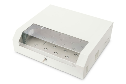 DIGITUS Netzwerk-Schrank 19 zoll 3 HE + 2 HE - Horizontale Aufputz-Wandmontage - Kompakt - Traglast 30 kg - Grau Angebot bei HelloDeals