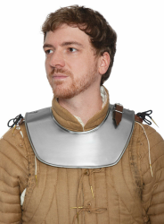 Epic Armoury 20020156 Soldaten Gorget – polierter Stahl – L/XL Halsarmierung, Unisex Erwachsene Angebot bei HelloDeals