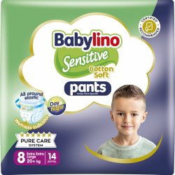Babylino Sensitive Cotton Soft Windeln Größe 8, Pants XXL (20+ kg), 14 Stück Angebot bei HelloDeals