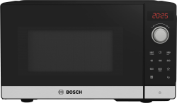 Bosch FFL023MS2 Serie 2 Mikrowelle, 26 x 44 cm, 800 W, Drehteller 27 cm, Türanschlag Links, AutoPilot 7 7 Automatikprogramme, Reinigungsunterstützung, LED-Touchdisplay, Edelstahl Angebot bei HelloDeals