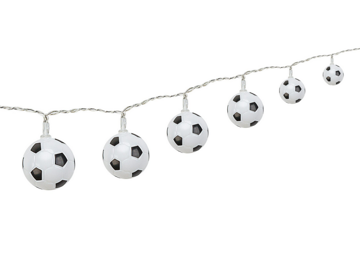 Goobay LED-Lichterkette 10 Fußball-Lampions, mit Netzstecker