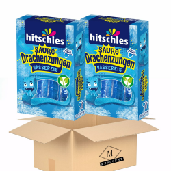 2x Hitschies Saure Drachenzungen Wassereis Blau Set Hitschler 2x400ml (800ml) by MBaccent + MBAccent Sticker Angebot bei HelloDeals