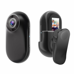 OBEST 360° Action Kamera 1080P Magnetische Taschen-Daumenkamera Aktion Kamera, Mini Action Cam, Motorrad Bodycam, Helmkamera, Outdoor Sport Kamera mit Bildschirm Angebot bei HelloDeals
