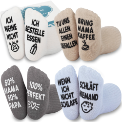 Belloxis Baby Socken 0-12 Monate Baby Geschenk Junge Baby Geschenk Mädchen Neugeborenen Geschenk 0-12 Monate Mehrfarbig-Baby text Angebot bei HelloDeals