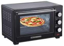 STEInBORG Mini Backofen 25 Liter | Pizza-Ofen | 3in1 Backofen | Minibackofen | Miniofen | Krümelblech | Ober-/Unterhitze | Konvektion | 60 minTimer | 1.600 Watt Angebot bei HelloDeals