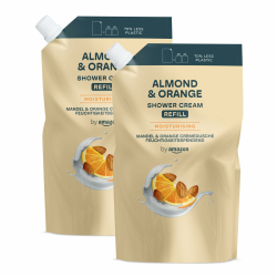 by Amazon Almond & Orange Duschgel Nachfüllpack, 2 x 1000 ml Angebot bei HelloDeals