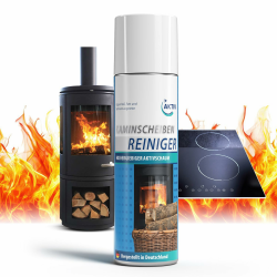 Aktiv Kaminscheibenreiniger extra stark - Kaminglasreiniger Schaum Spray gegen Ruß, Fett, Verbrennungsreste - Reiniger für hartnäckigsten Schmutz an Kamin, Ofen, Grill, 300ml Angebot bei HelloDeals