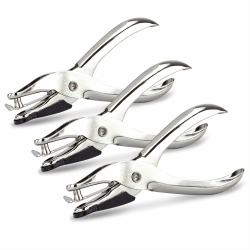 Rapesco 1739 Business Pack: 1-Fach Lochzangen Modell 25, 10 Blatt Kapazität, Silber, 3er-Pack Angebot bei HelloDeals