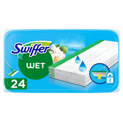 Swiffer Feuchte Bodentücher für den Bodenwischer mit Morning Fresh Duft 24 Tücher, Für eine schnelle und einfache Reinigung Angebot bei HelloDeals