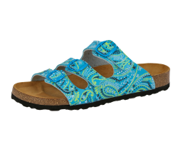 Lico Damen Bioline Pantoletten 40 EU Türkis Lemon Angebot bei HelloDeals