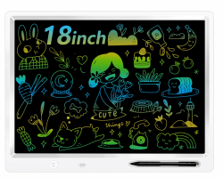 surekuo LCD Schreibtafel Kinder, 18 Zoll LCD Schreibtafel, Mit 2 Stiften und Verstellbarem Ständer, Ist EIN Pädagogisches Lernspielzeug für Kinder von 3-12 Jahren Angebot bei HelloDeals