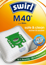 M 40® EcoPor® Staubsaugerbeutel, 10 Beutel, Weiß, Orange Angebot bei HelloDeals