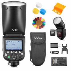 Godox V1Pro-S V1 Pro S TTL Kamerablitz für Sony, Godox V1-S Aufgerüstet, 2,4G HSS 1/8000s Li-Ion 76Ws Rundkopf-Blitzgerät, Innovative Externe Blitz SU-1, Godox V1Pro für Sony Kameras Angebot bei HelloDeals